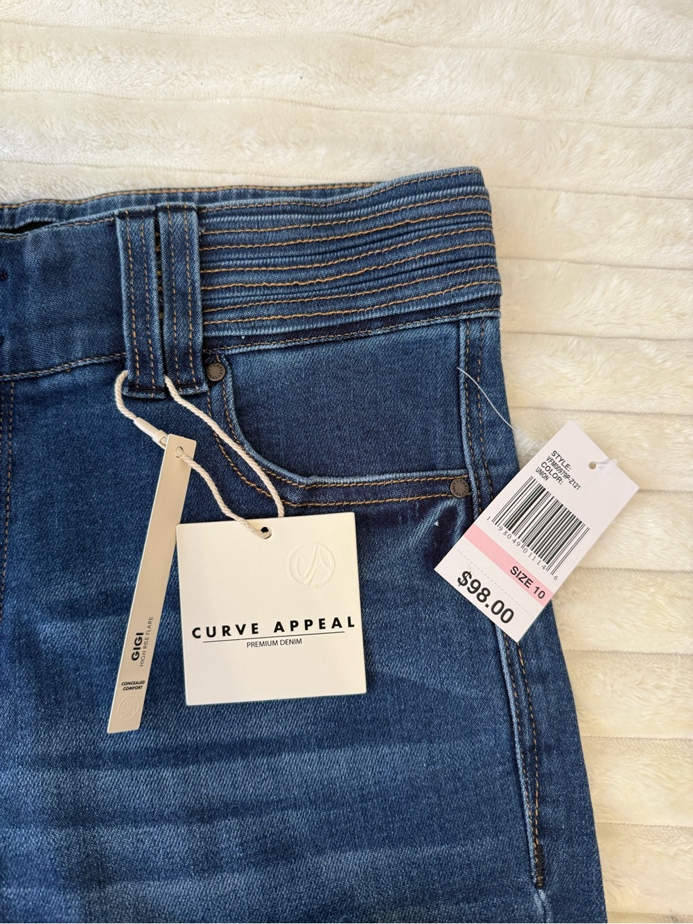 Curve Appeal High Rise Flare Jeans size 10 30 - Picture 8 of 11